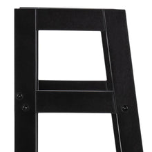 Load image into Gallery viewer, Wally Wooden Step Bookcase Storage Shelf Unit In Black 63x40x130 cm