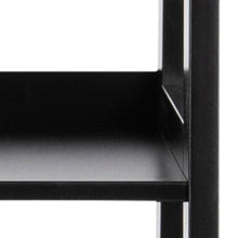 Load image into Gallery viewer, Wally Wooden Step Bookcase Storage Shelf Unit In Black 63x40x130 cm