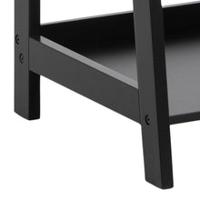Load image into Gallery viewer, Wally Wooden Step Bookcase Storage Shelf Unit In Black 63x40x130 cm