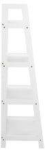 Load image into Gallery viewer, Wally Wooden Step Bookcase Storage Shelf Unit In White 63x40x130 cm