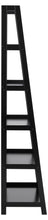 Load image into Gallery viewer, Wally Large Wooden Step Bookcase Storage Shelf Unit In Black 63x40x180 cm