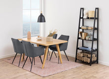 Load image into Gallery viewer, Wally Large Wooden Step Bookcase Storage Shelf Unit In Black 63x40x180 cm