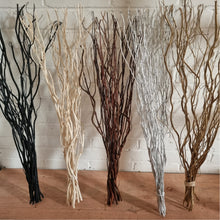 Load image into Gallery viewer, Willow Twigs Bunch 80-85cm Contorted Twisted Natural Branches Table Top Decor