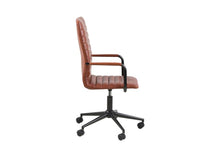 Load image into Gallery viewer, Winslow Swivel Desk Chair -Stylish Slim Design Leather Look Office Desk Chair With Arm Rests And Solid Gas Lift Metal Base