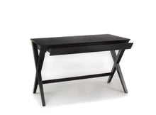 Load image into Gallery viewer, Writex Black Office Desk Bureau With Large Top And Drawer 120x60cm