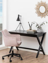 Load image into Gallery viewer, Writex Black Office Desk Bureau With Large Top And Drawer 120x60cm