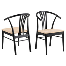 Load image into Gallery viewer, York Plaited Paper Rope Seat Crafted From Solid Birchwood Set Of 2 Chairs