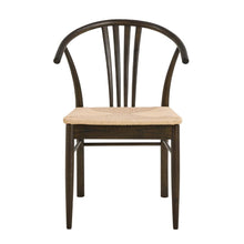 Load image into Gallery viewer, York Oak Dining Chair With Armrest And White Paper Plaits Set Of 2 Chairs
