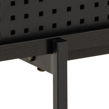 Load image into Gallery viewer, Angus Large TV Cabinet Unit With 2 Sliding Doors In Black 180x40x45cm