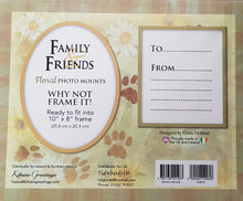 Load image into Gallery viewer, Cat And Me Floral Photo Memory Mount With A Beautiful Verse Poem And Space For Photo