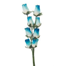 Load image into Gallery viewer, Bunch Of 8 Wooden Rose Stems In A Wide Range Of Colours Home Decor Artificial Flowers
