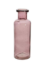 Load image into Gallery viewer, Slender Glass Funnel Neck Vase 22cm Charcoal Or Wine