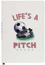 Load image into Gallery viewer, A5 Novelty Design Hardback Football Notebook - Life's A Pitch