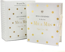 Load image into Gallery viewer, New Mr And Mrs Wedding Keepsake Gift Box With Embellished Diamante Heart 33x17x33cm
