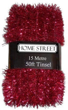 Load image into Gallery viewer, Extra Long 50ft Christmas Tinsel In Gold, Red Or Silver