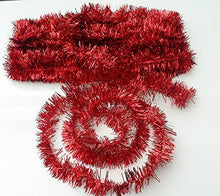 Load image into Gallery viewer, Extra Long 50ft Christmas Tinsel In Gold, Red Or Silver