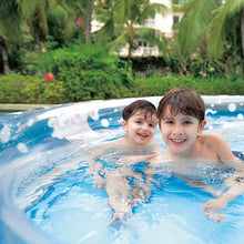 Load image into Gallery viewer, Round Paddling Pool Bright Colour Underwater Ocean Animals Theme 3 Ring Pool Large 150cm 5 ft Inflatable Family Pool