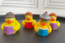 Load image into Gallery viewer, Book Club Rubber Ducks, Set of 4 Rubber Ducks 'Book Club Ducks' from Ducks in Disguise