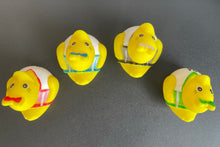 Load image into Gallery viewer, Cheerleader Ducks, Set of 4 Rubber Ducks With 4 Bright Uniforms Party Bags Games from Ducks in Disguise