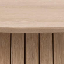 Load image into Gallery viewer, Christo Lamella Round White Oak Dining Table, Spacious 120cm