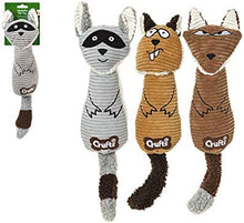 Load image into Gallery viewer, Crufts Squeaky Animal Shaped Chew Toy for Pets in 3 Designs - Fox, Raccoon, or Squirrel