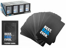 Load image into Gallery viewer, Best Dad Ever Playing Cards Fathers Day Gift Present Plastic Coated Cards