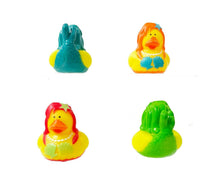 Load image into Gallery viewer, Set of 4 Fancy Dress Mermaid Rubber Ducks. 'Mer-Ducks' from Ducks in Disguise Party Gifts Bath Toys