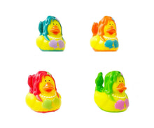 Load image into Gallery viewer, Set of 4 Fancy Dress Mermaid Rubber Ducks. 'Mer-Ducks' from Ducks in Disguise Party Gifts Bath Toys