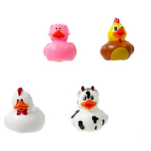 Load image into Gallery viewer, Farmyard Ducks, Set of 4 Farm Animal Rubber Ducks. 'Farmyard Ducks' from Ducks in Disguise