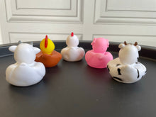 Load image into Gallery viewer, Farmyard Ducks, Set of 4 Farm Animal Rubber Ducks. 'Farmyard Ducks' from Ducks in Disguise
