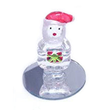 Load image into Gallery viewer, Ornamental Glass Santa, Tree Or Snowman On A Mirror Base - Christmas Decorations Or Gifts