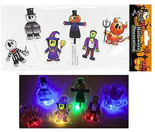 Load image into Gallery viewer, Halloween Icons Light Up Gel Window Stickers Decoration Spooky and Cute Party Glass Decals