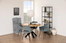 Load image into Gallery viewer, Heaven Round Wild Oak Dining Table 120cm Large Designer Furniture Solid Metal Base