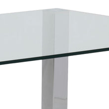Load image into Gallery viewer, Kante Glass Top Dining Table With Stylish Chrome Legs 180cm