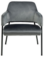 Load image into Gallery viewer, Lima Large Grey Upholstered Velvet Fabric Chair , A Perfect Lounge Armchair