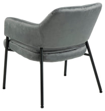 Load image into Gallery viewer, Lima Large Grey Upholstered Velvet Fabric Chair , A Perfect Lounge Armchair