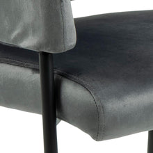 Load image into Gallery viewer, Lima Large Grey Upholstered Velvet Fabric Chair , A Perfect Lounge Armchair
