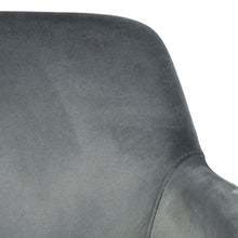 Load image into Gallery viewer, Lima Large Grey Upholstered Velvet Fabric Chair , A Perfect Lounge Armchair