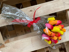 Load image into Gallery viewer, Bouquet Of 24 Mixed Yellow and Red Wooden Roses - Sunset