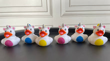 Load image into Gallery viewer, Unicorn Ducks, Set of 6 Rubber Unicorn Ducks in Bright Colours. 'Unicorn Ducks' from Ducks in Disguise