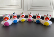 Load image into Gallery viewer, Unicorn Ducks, Set of 6 Rubber Unicorn Ducks in Bright Colours. 'Unicorn Ducks' from Ducks in Disguise