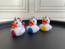 Load image into Gallery viewer, Unicorn Ducks, Set of 6 Rubber Unicorn Ducks in Bright Colours. 'Unicorn Ducks' from Ducks in Disguise