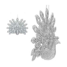 Load image into Gallery viewer, Sparkly Peacock All Over Glitter Hanging Decoration for your Christmas Tree in Red, Gold, Blue, Silver, or Rose Gold