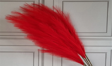 Load image into Gallery viewer, Large Faux Pampas Grass 6 Stems 115cm Tall Fluffy Artificial Dried Flower Décor Many Colours