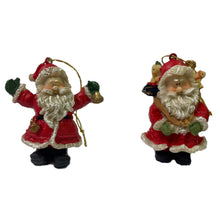 Load image into Gallery viewer, Vintage Style Santa and Snowman Hanging Ornamental Hand Painted Christmas Baubles Traditional Look Figurines