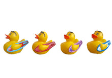 Load image into Gallery viewer, Surfer Ducks, Set of 4 Rubber Surfing Ducks With Surf Boards. 'Surfer Ducks' from Ducks in Disguise
