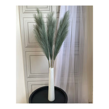 Load image into Gallery viewer, Large Faux Pampas Grass 3 Stems 115cm Tall Fluffy Artificial Dried Flower Décor Many Colours Decor Decorative