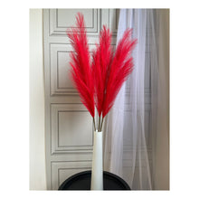 Load image into Gallery viewer, Large Faux Pampas Grass 6 Stems 115cm Tall Fluffy Artificial Dried Flower Décor Many Colours