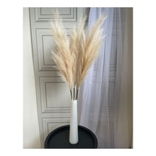 Load image into Gallery viewer, Large Faux Pampas Grass Single Stem 115cm Tall Fluffy Artificial Dried Flower Décor Many Colours Decor Decorative