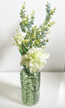 Load image into Gallery viewer, Bottle Shaped Vase Woven Texture Glass For Flowers, Stems or Floral Bouquet 25cm x 6cm, Clear, Smoked, Charcoal Or Green